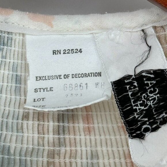 Gilligan & O'Malley Cottage Core Floral Vintage Nightgown smocked hooded medium - Picture 11 of 16